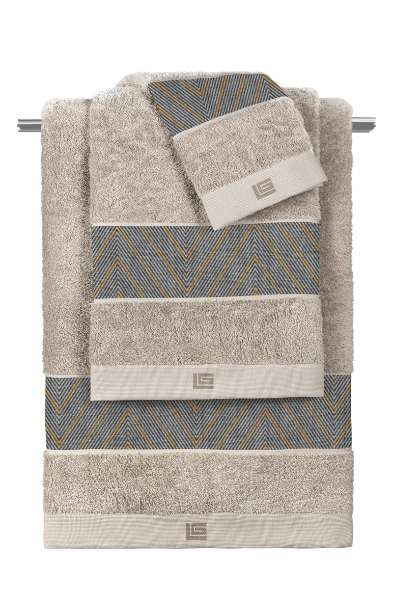 Σετ Πετσέτες Guy Laroche Canyon Anthracite/Natural (3τμχ)  