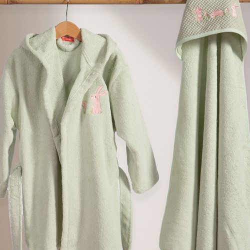 Βρεφική Κάπα Nef-Nef Homeware Country Bunny 75x75 Mint