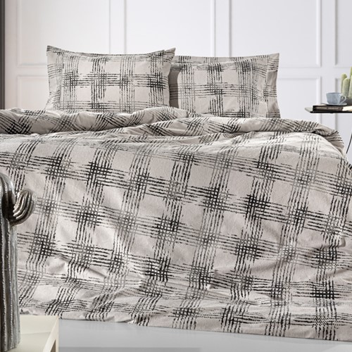 Παπλωματοθήκη Φανελένια Υπερδιπλη Guy Laroche (Σετ) Mezzo Natural 225X245