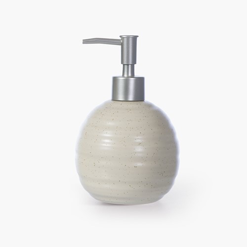 Δοχείο Κρεμοσάπουνου Nef-Nef Homeware Κεραμικό Create 10,2X9,7/15,2 Ecru