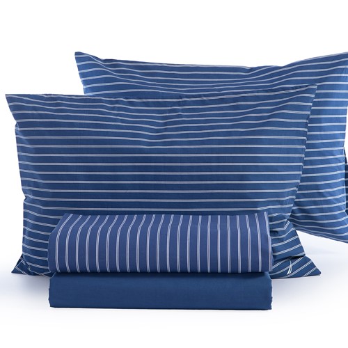 Σεντόνια Διπλά Nef-Nef Homeware Nau Coast 200X270 True Navy