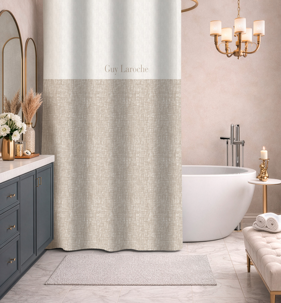 Κουρτίνα Μπάνιου Guy Laroche Code Caramel  240X185