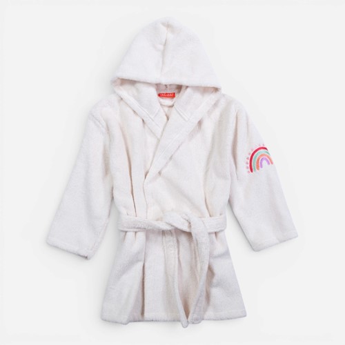Βρεφικό Μπουρνούζι Nef-Nef Homeware Dots Ecru/Pink Age 4