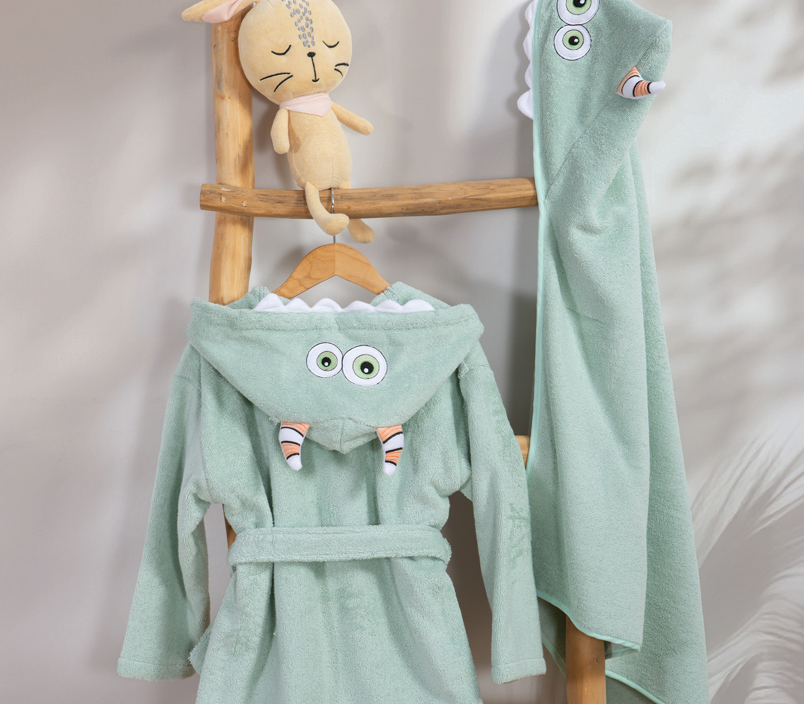 Βρεφική Κάπα Nef-Nef Homeware Alphabet 75x75 Pistacio