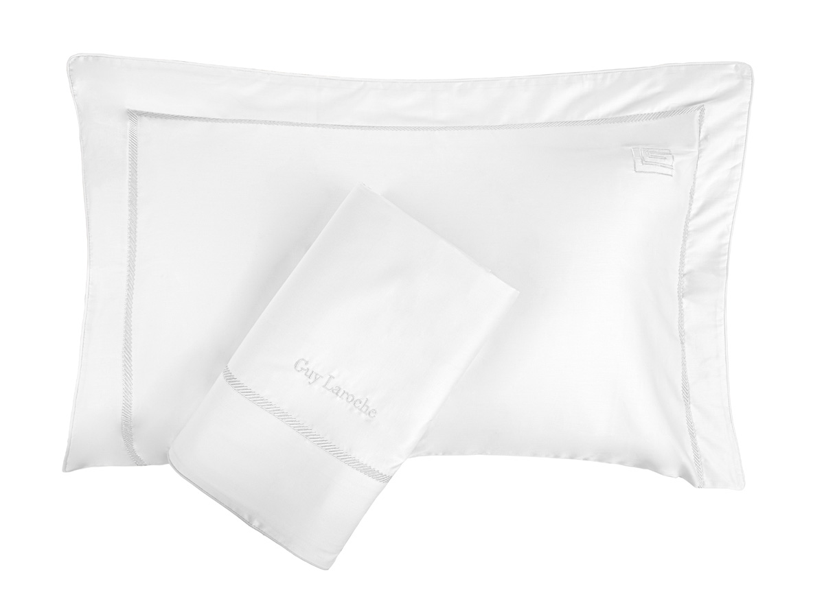 Παπλωματοθήκη Υπέρδιπλη Guy Laroche (Σετ) Elite White/White  250X240 