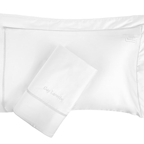 Παπλωματοθήκη Υπέρδιπλη Guy Laroche (Σετ) Elite White/White 250X240