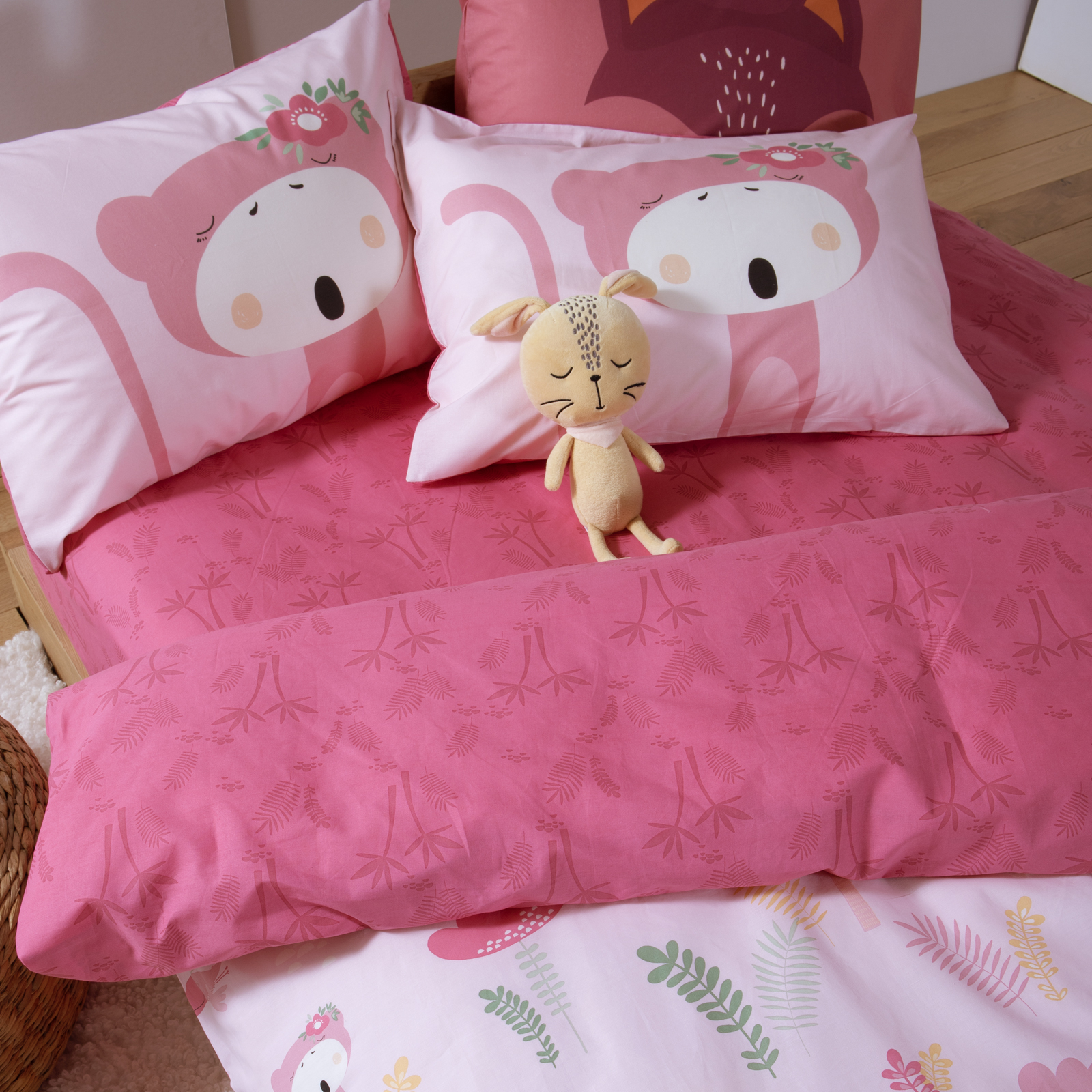 Παιδικά Σεντόνια Μονά Nef-Nef Homeware (Σετ) Wild & Sweet 170x260 Pink