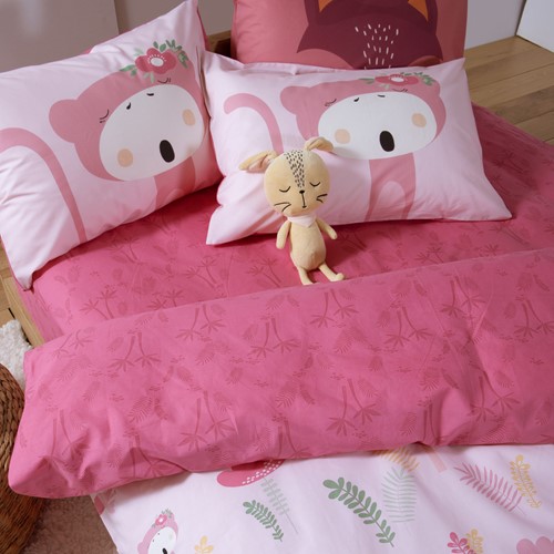 Παιδικά Σεντόνια Μονά Nef-Nef Homeware (Σετ) Wild & Sweet 170x260 Pink
