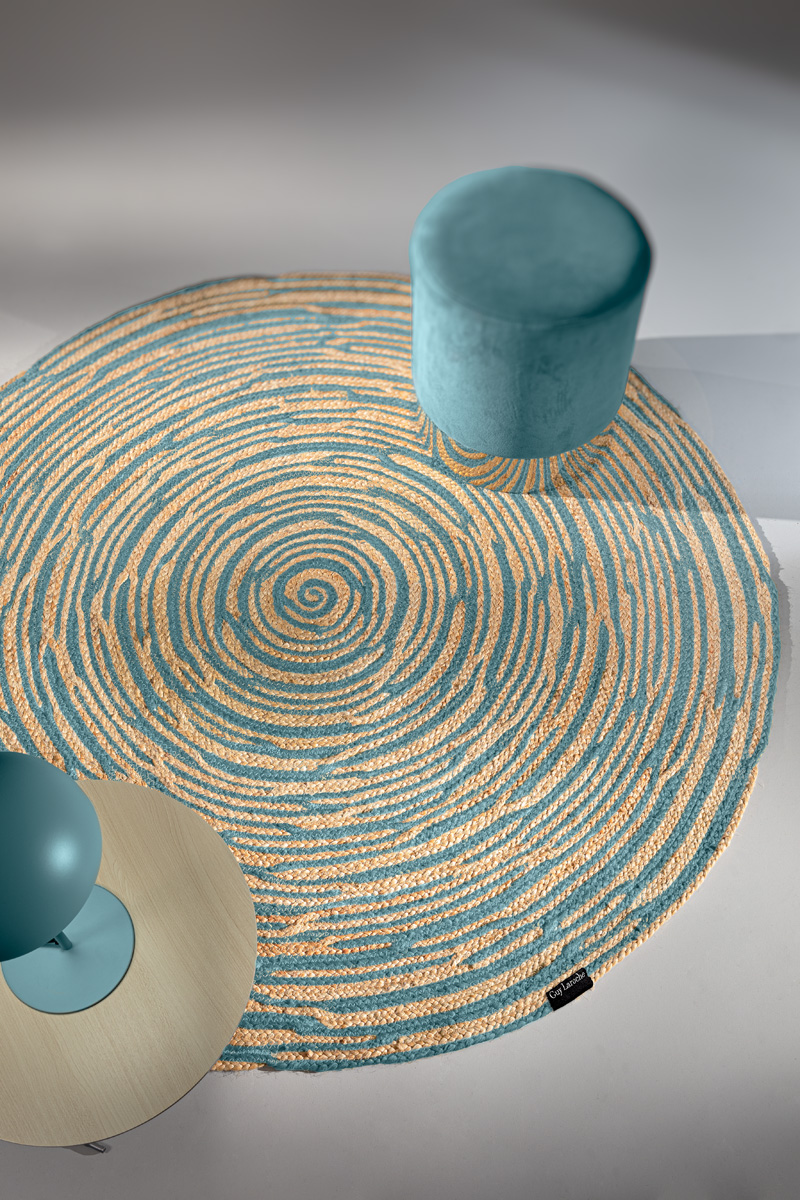 Χαλί Σαλονιού Guy Laroche Floral Azul 110 Round