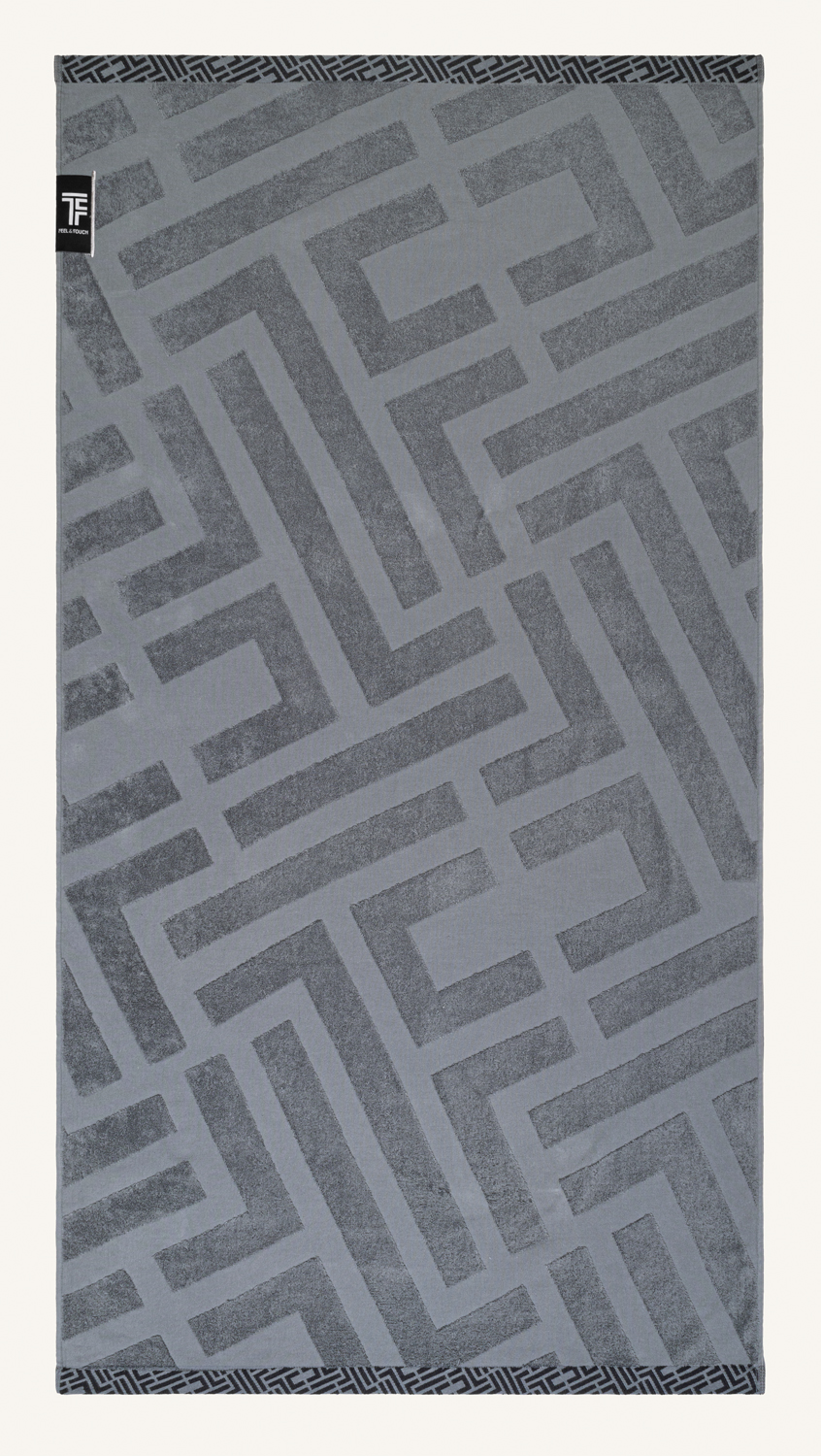 Πετσέτα Θαλάσσης Fresh Feel & Touch Anthracite (90X180)