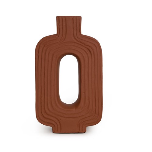 Διακοσμητικό Βάζο Leda Teracotta (20.5×7.5×36) Soulworks