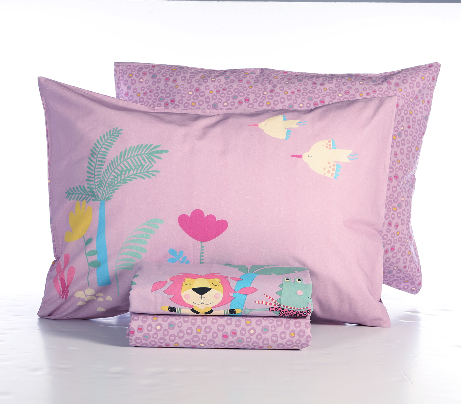 Παιδικά Σεντόνια Nef-Nef Homeware (Σετ) Roller Friends 170x260 Mauve