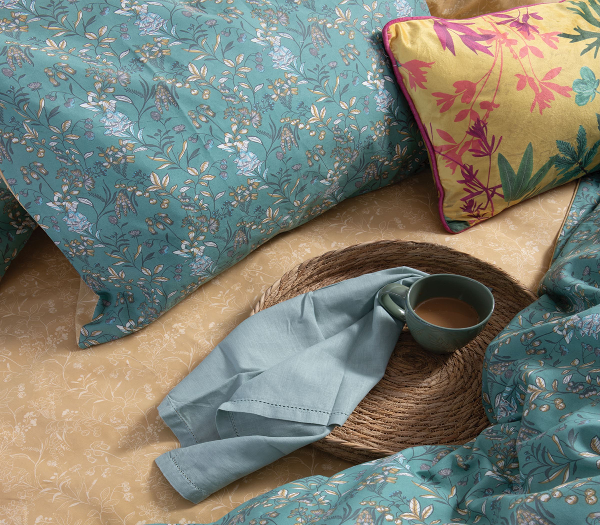 Παπλωματοθήκη μονή Nef-Nef Homeware (Σετ) Odete 170X240 Green