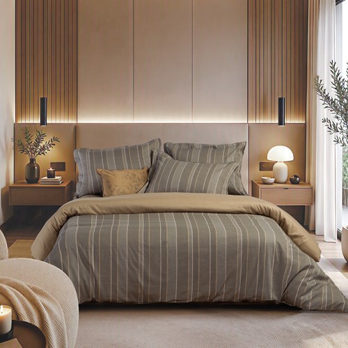 Πάπλωμα Υπέρδιπλο Nef-Nef Homeware Draft 240x230 Olive/Grey