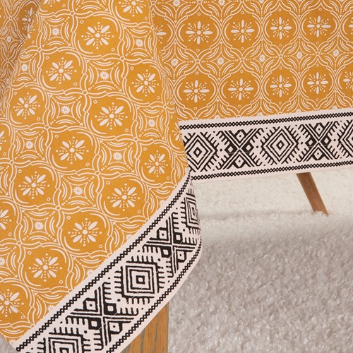 Τραπεζομάντηλο Nef-Nef Homeware Jeneria 140x180 Mustard
