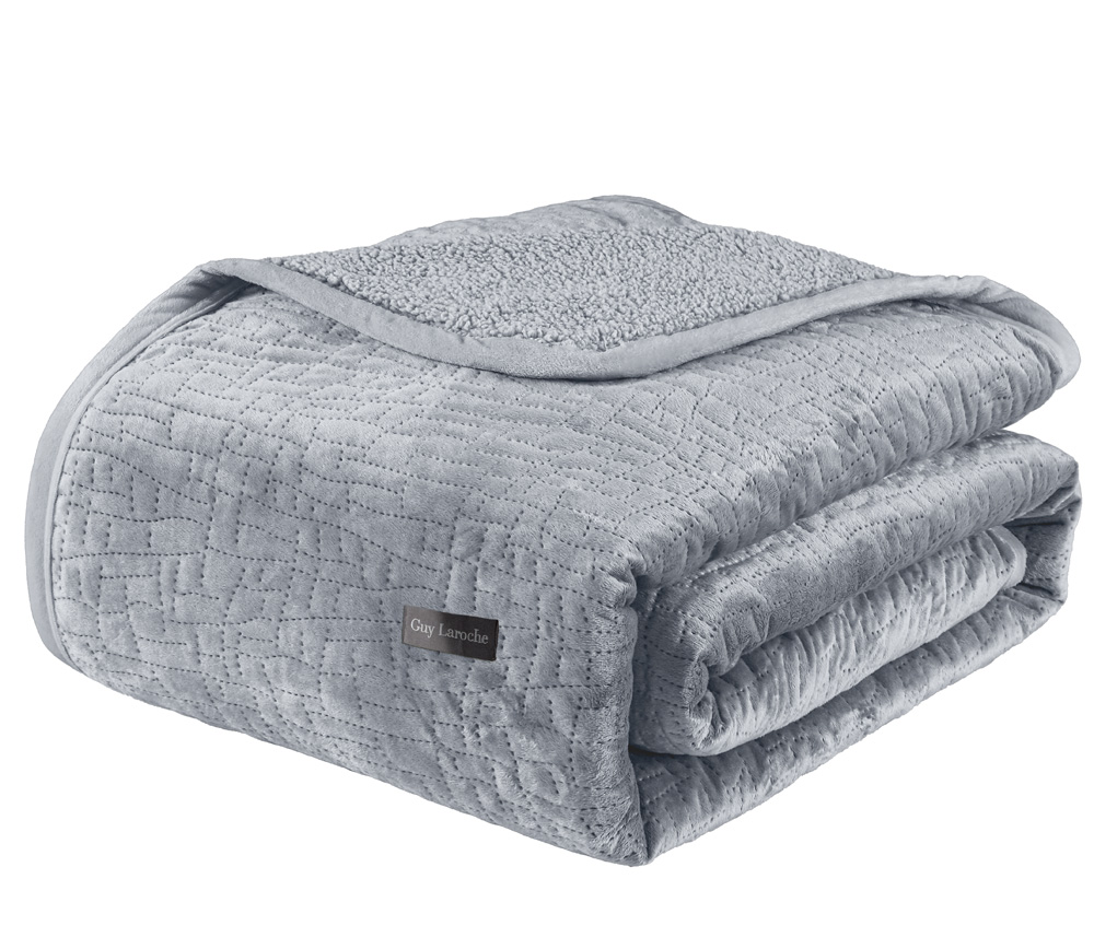 Κουβέρτα Ημίδιπλη Guy Laroche (Σετ) Bolzano 180x220 Silver