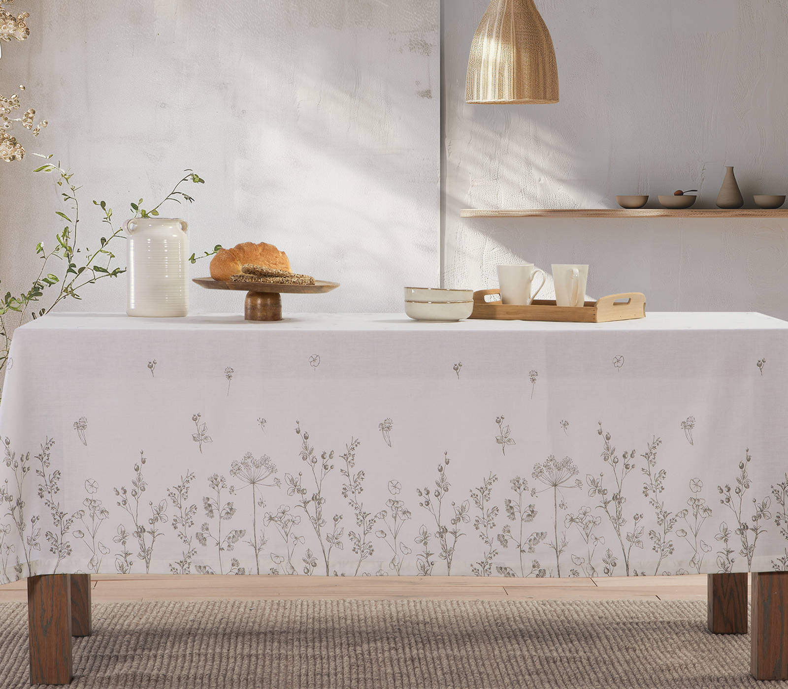  Τραπεζομάντηλο Nef-Nef Homeware Claris 140X240 Ecru