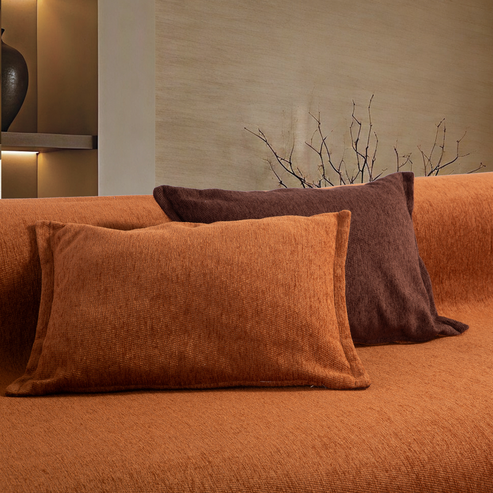 Μαξιλάρι Διακοσμητικό Διπλής Όψεως Nef-Nef Homeware Tanger 26 40x55 CAMEL/COFFEE