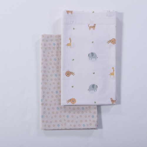 Βρεφικά Σεντόνια Λίκνου Nef-Nef Homeware (2ΤΜΧ) Jungle In Motion Aqua