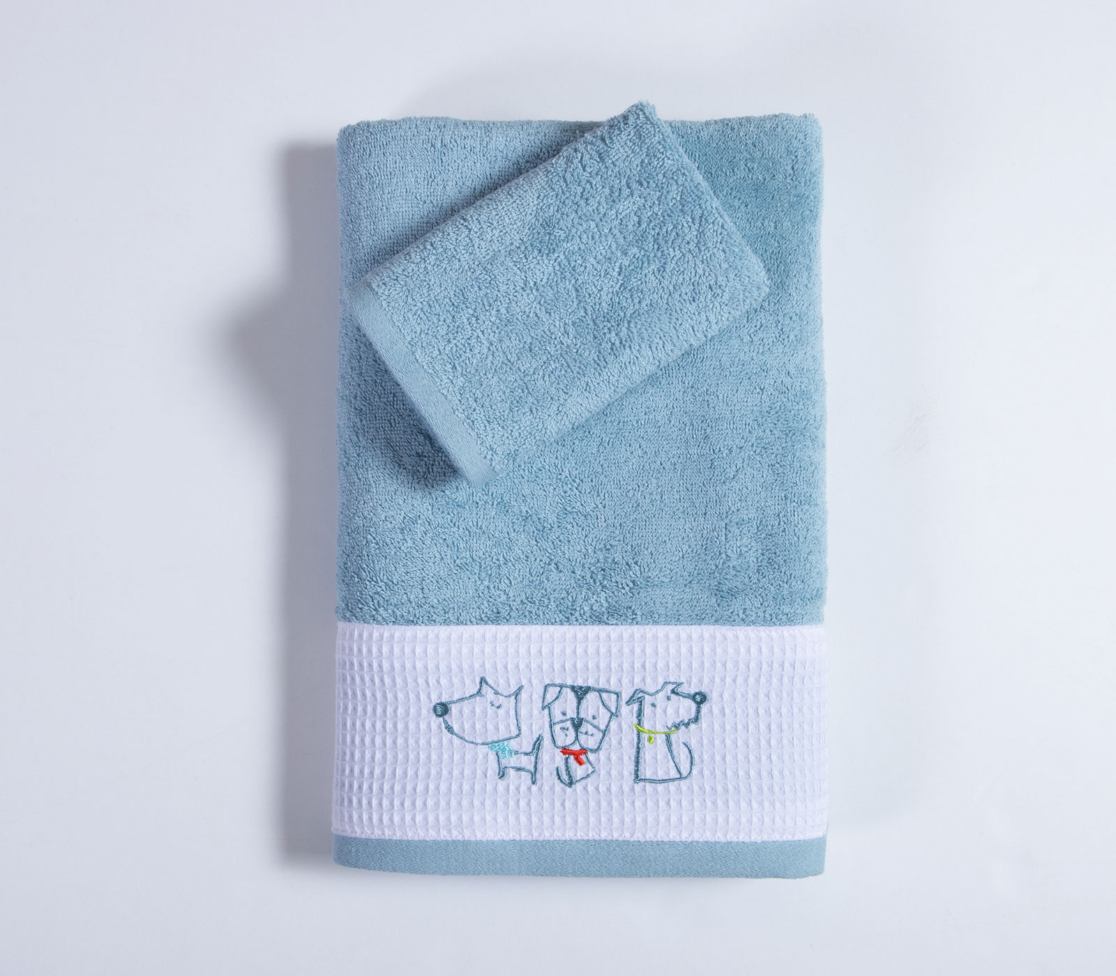 Παιδικές Πετσέτες Nef-Nef Homeware (2ΤΜΧ) Dog Life Blue 