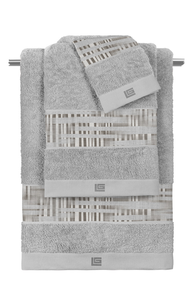 Σετ Πετσέτες Guy Laroche (3ΤΤΜΧ) Cuba Grey-Silver 