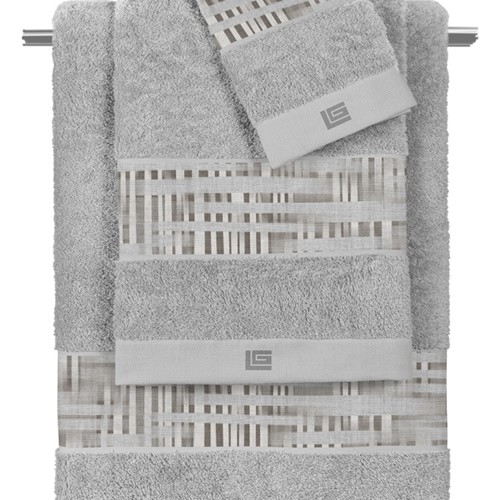 Σετ Πετσέτες Guy Laroche (3ΤΤΜΧ) Cuba Grey-Silver