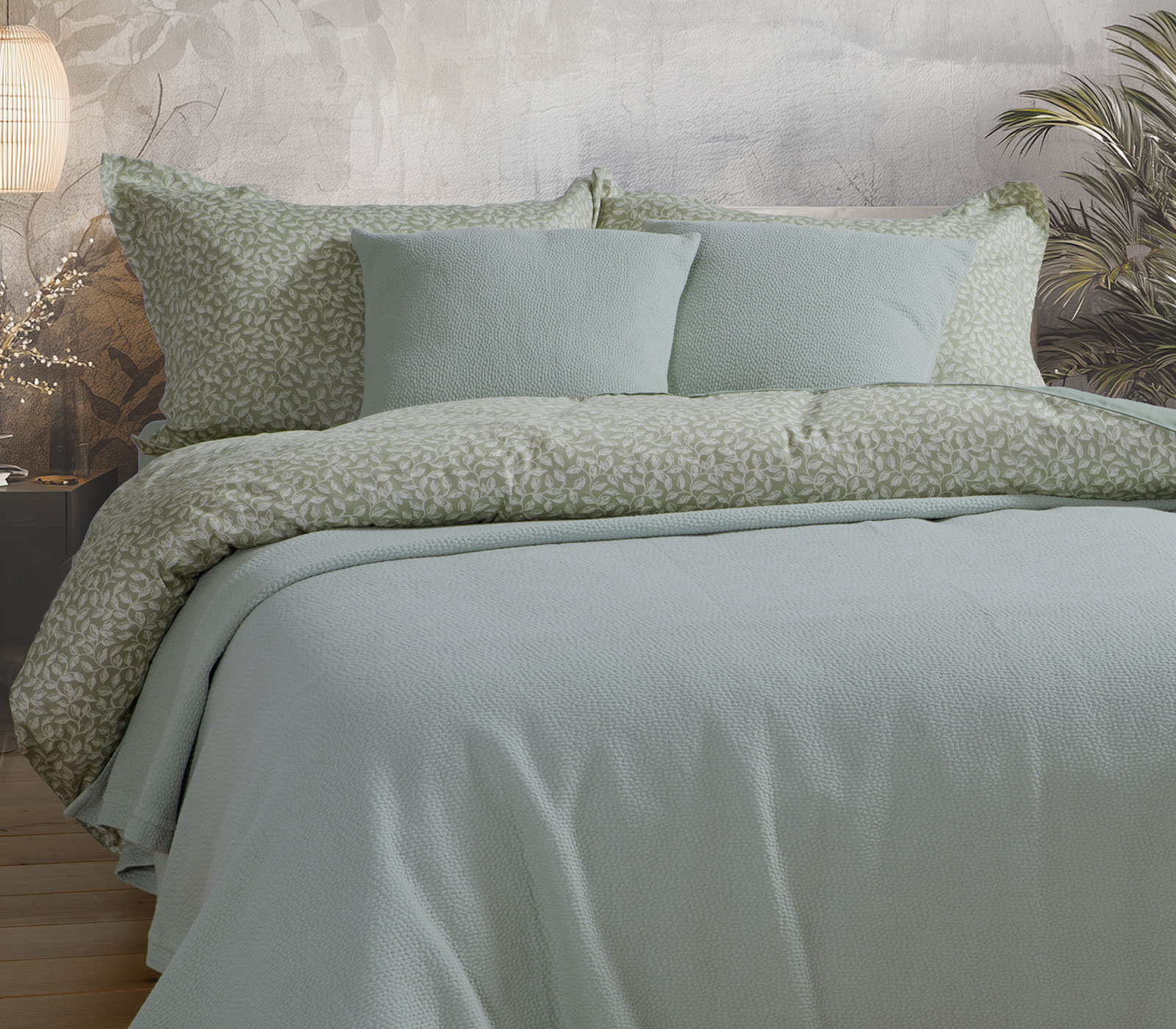 Κουβέρτα Υπέρδιπλη Nef-Nef Homeware Sensor 230X250 Sage