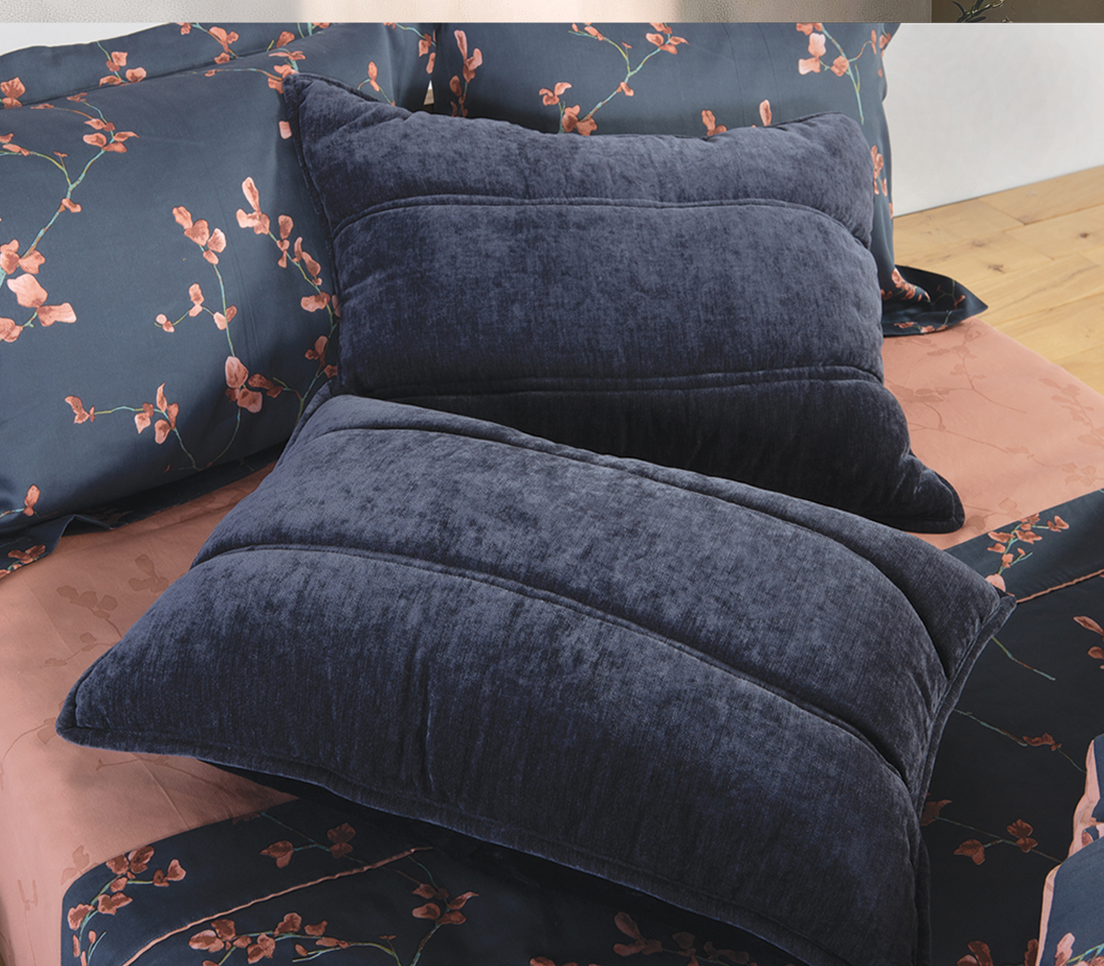 Μαξιλαροθήκες Nef-Nef Homeware (Σετ) Vania 52x72 Blue/Black