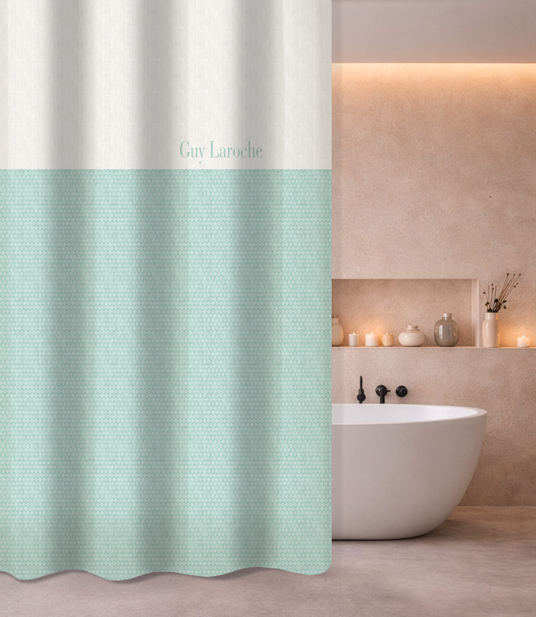 Κουρτίνα Μπάνιου Guy Laroche Sandy Aqua 240X185