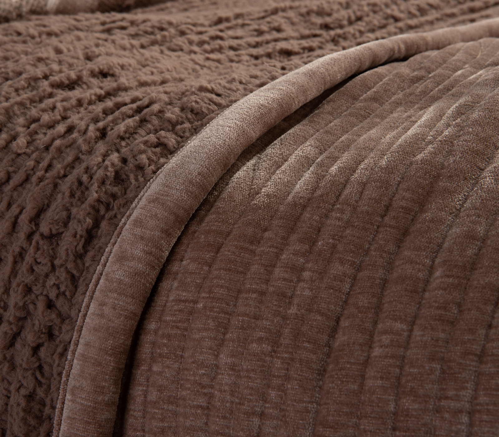 Κουβερλί Υπέρδιπλο Nef-Nef Homeware Elements -Brave 230x240 Mocca