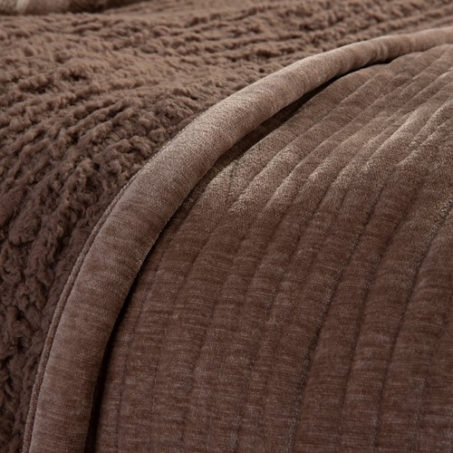Κουβερλί Υπέρδιπλο Nef-Nef Homeware Elements -Brave 230x240 Mocca