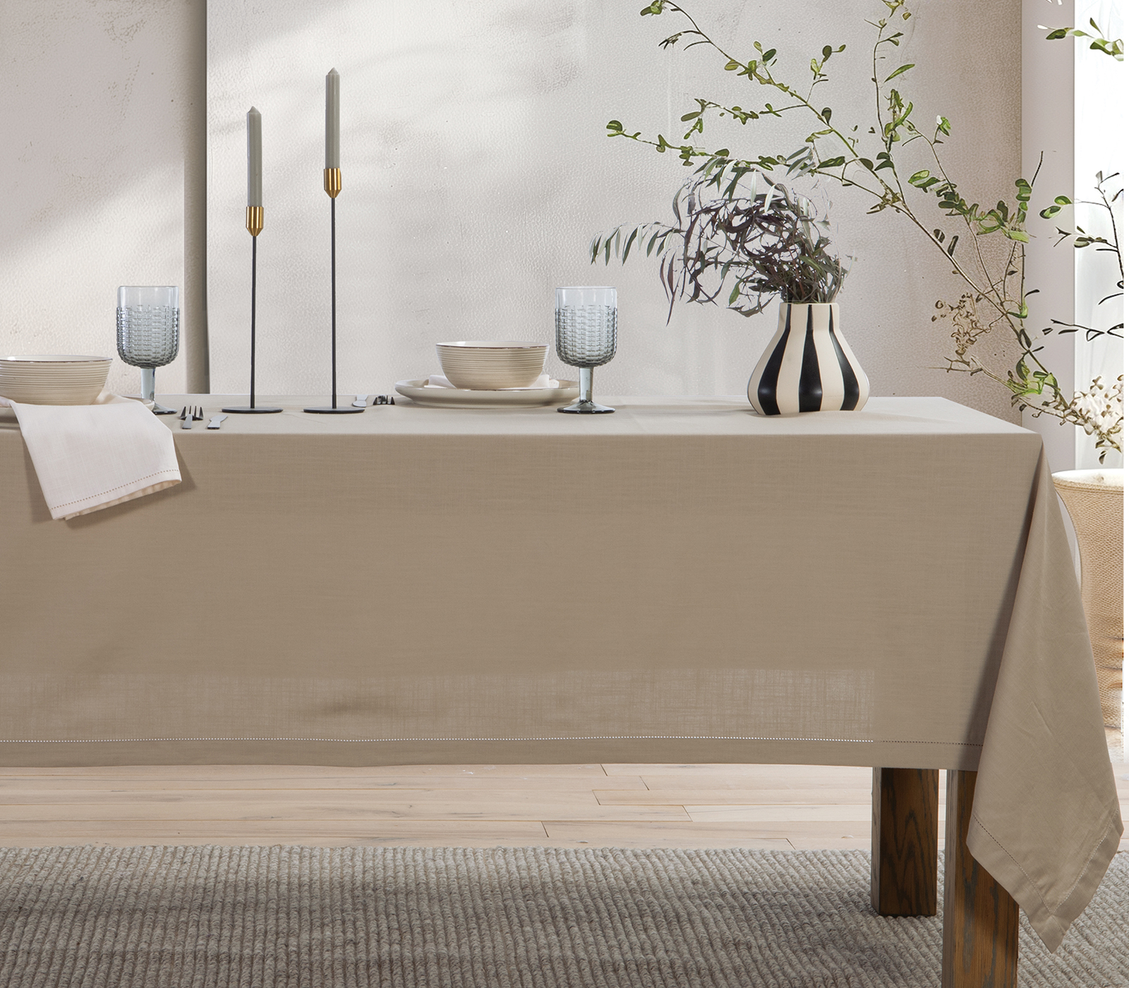 Τραπεζομάντηλο Nef-Nef Homeware Steady 150x250 Beige