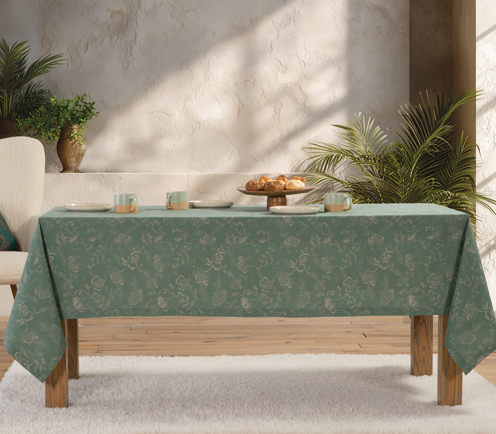 Τραπεζομάντηλο Nef-Nef Homeware Carena 140x180 Green