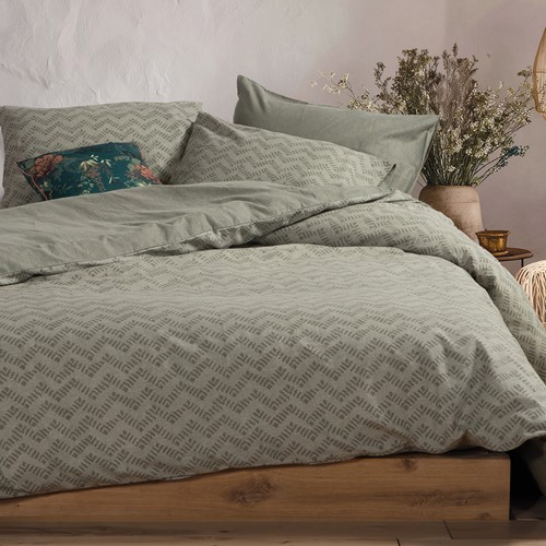 Σεντόνια Φανελένια Υπέρδιπλα Nef-Nef Homeware (Σετ) Με Λάστιχο Otrando 240x260 Green