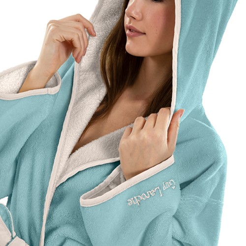 Μπουρνούζι Guy Laroche New Comfy Ocean Medium (Με Κουκούλα)