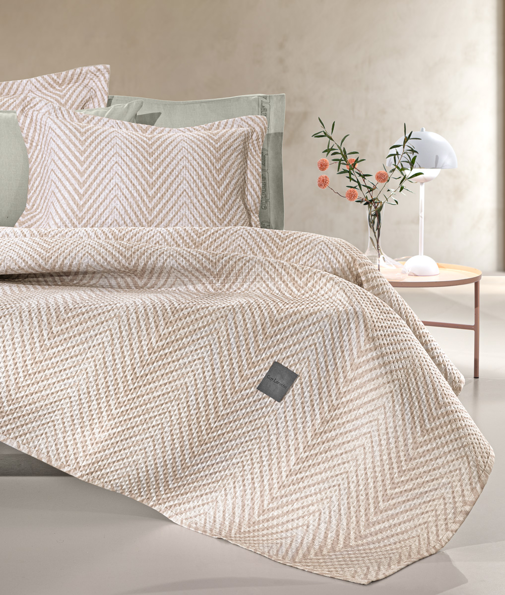Κουβερλί King Size Guy Laroche (Σετ) Vera Natural 250X240