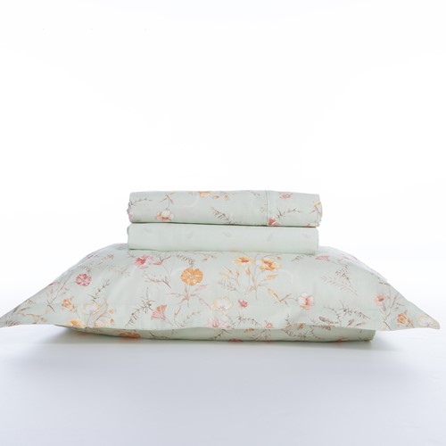 Σεντόνια Υπέρδιπλα Βαμβακοσατέν Nef-Nef Homeware (Σετ) Mimosa 240X270 Green