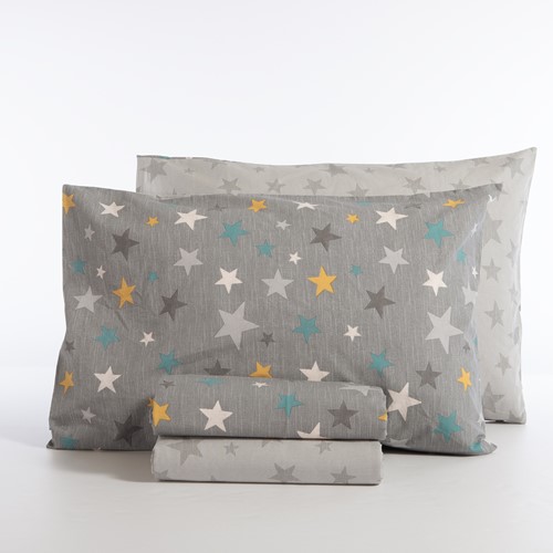Παιδικά Σεντόνια Nef-Nef Homeware (Σετ) Stars Above 170x260 Grey