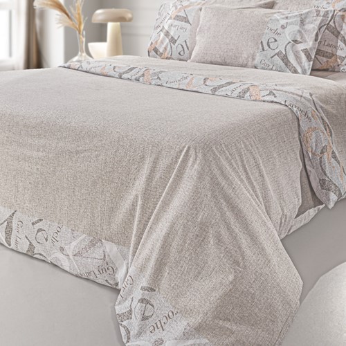 Σεντόνια King Size Guy Laroche Passport Beige 170X200+32 Mε Λάστιχο