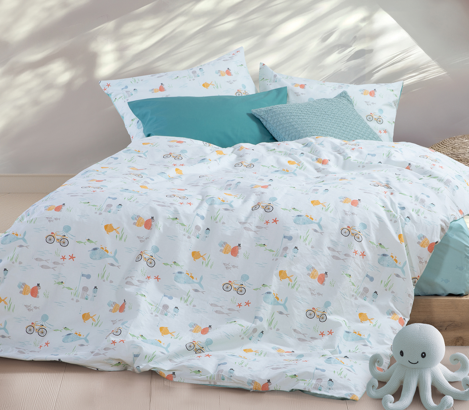 Παιδικά Σεντόνια Nef-Nef Homeware (Σετ)  Pacific 170x260  Aqua