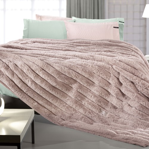 Κουβέρτα Υπέρδιπλη Guy Laroche 260X240 St.Moritz Old Pink