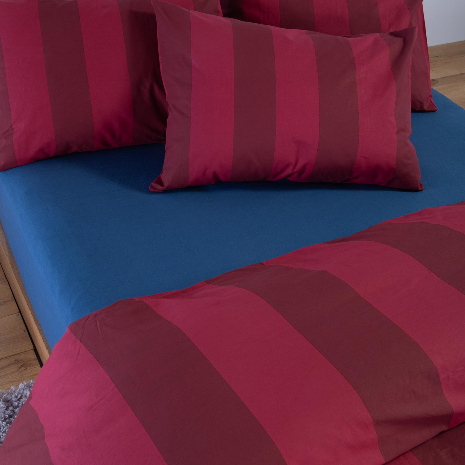 Mονή Παπλωματοθήκη Nef-Nef Homeware (Σετ) Βαμβακερή Casual Vertia 170x240 Bοrdo