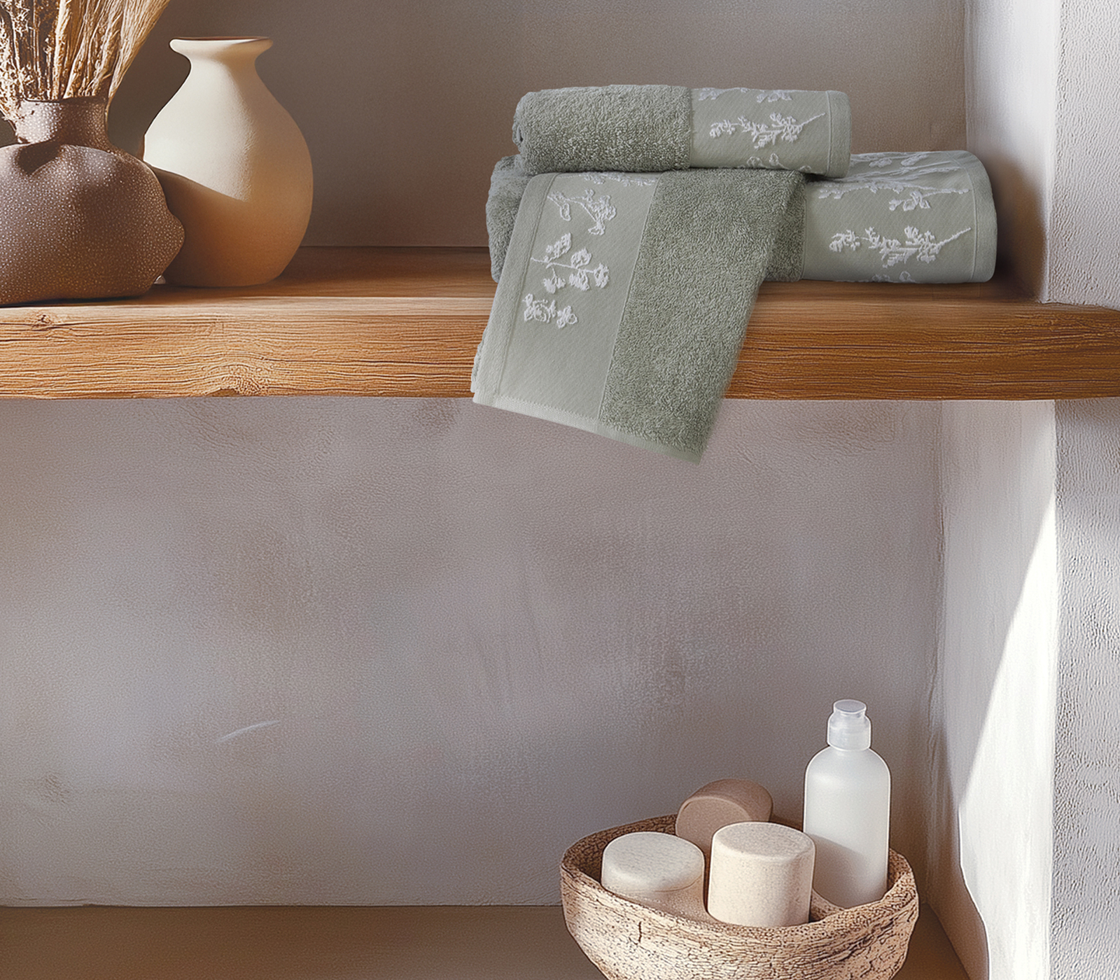 Πετσέτα Σώματος Nef-Nef Homeware Claris 70x140 Green
