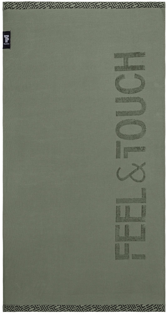 Πετσέτα Θαλάσσης Feel and Touch Sunny Khaki 90X180