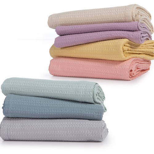 Πικέ Κουβέρτα Μονή Nef-Nef Homeware Cool 160x240 Dusty Blue