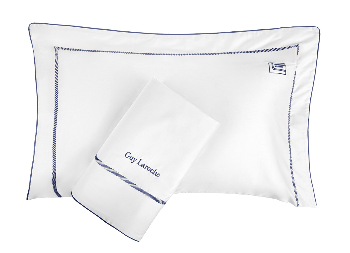 Παπλωματοθήκη Υπέρδιπλη Guy Laroche (Σετ) Elite White/Marine  250X240 