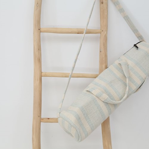 Τσάντα Γυμναστικής Yoga Mat Bag Grey and White (15x15x68) Soulworks