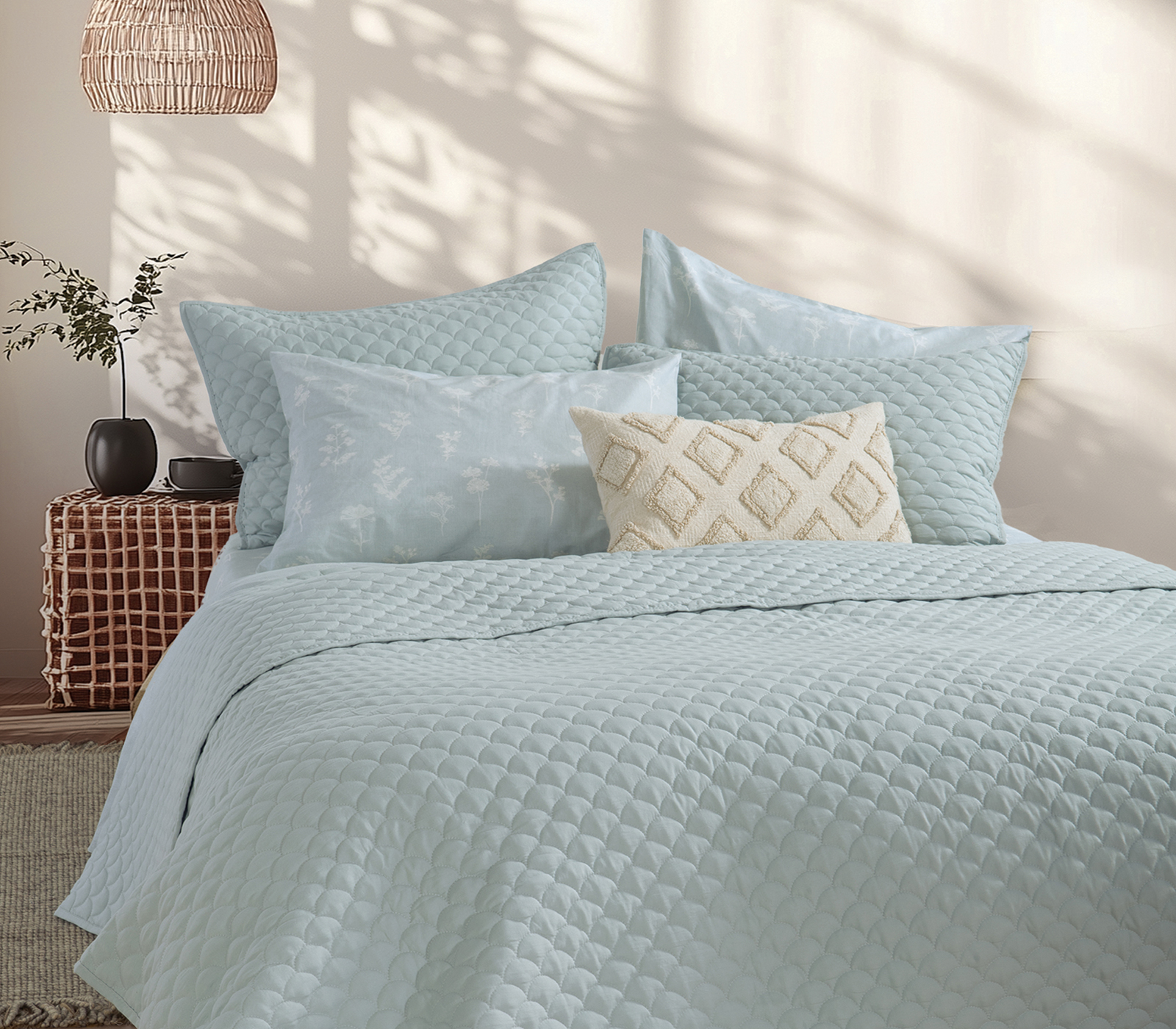 Κουβερλί Υπέρδιπλο Nef-Nef Homeware Scofield 230x240 Blue