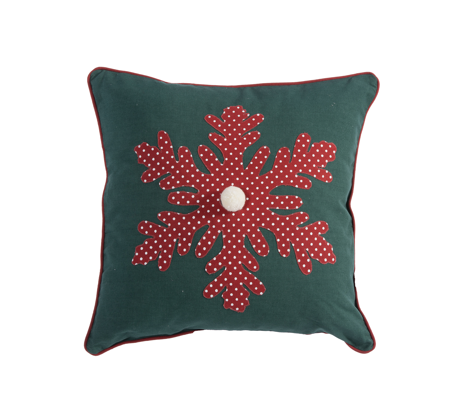  Χριστουγεννιάτικο Διακοσμητικό Μαξιλάρι Nef-Nef Happy Snowflake 45X45 Green