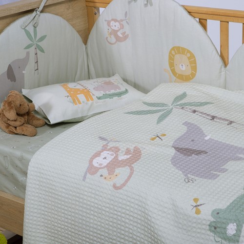 Βρεφική Κουβέρτα Πικε Nef-Nef Homeware Savana 110X150 Green